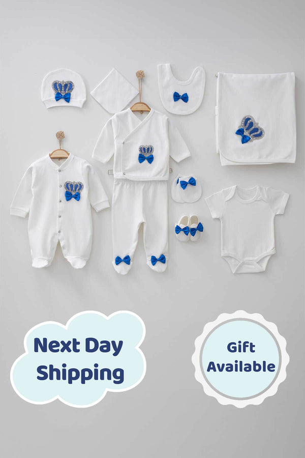 henry-royal-blue-newborn-coming-home-set-10-pcs-THA Dressing at Sophia's StyleNewborn Homecoming Set-1